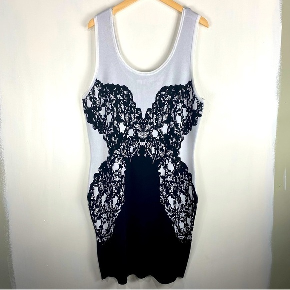 Lane Bryant Intarsia Stretchy Sleeveless Tank Top Mini Sweater Dress 14/16 (NWT) - Picture 1 of 6